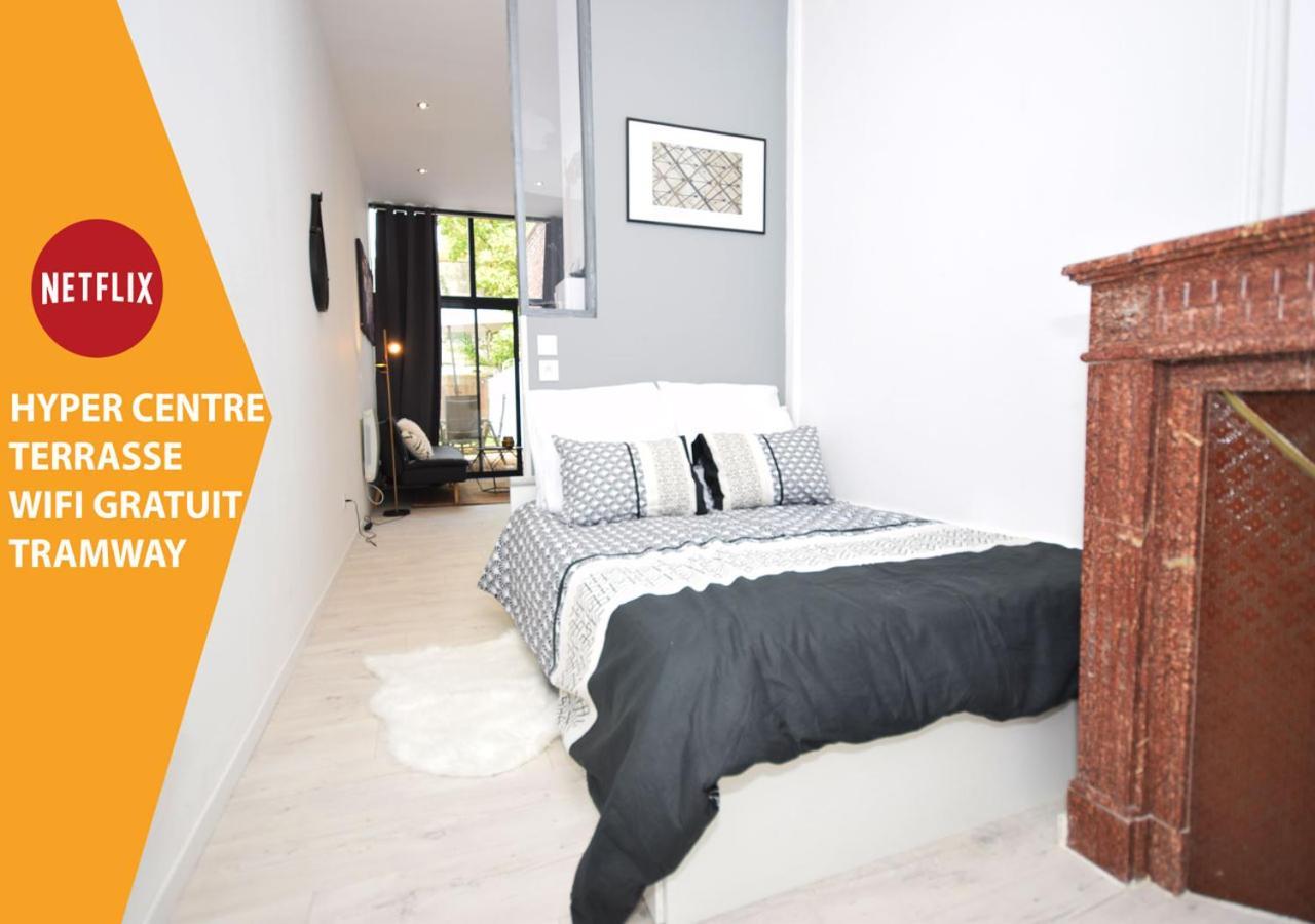 Hyper Centre Valenciennes - Wifi - Terrasse - Tramway - Lerelaisdodile2 Appartement Buitenkant foto