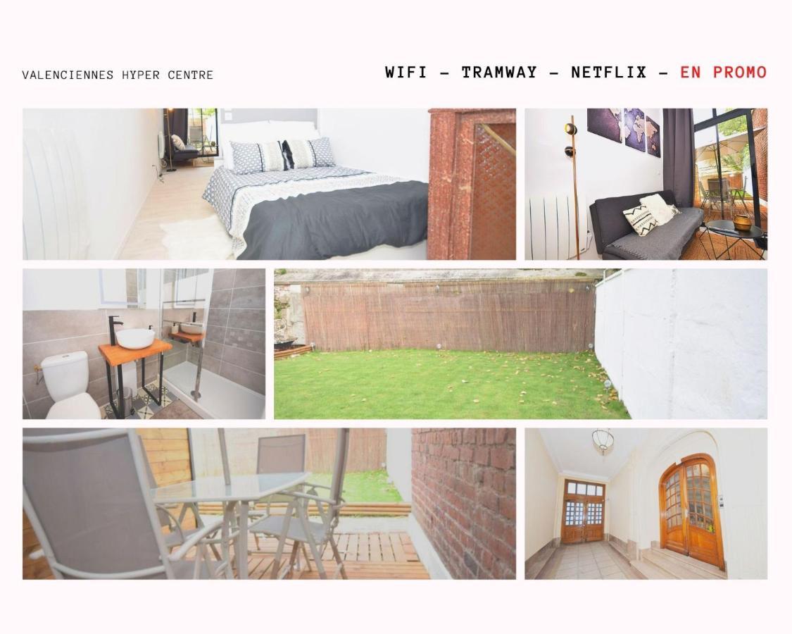 Hyper Centre Valenciennes - Wifi - Terrasse - Tramway - Lerelaisdodile2 Appartement Buitenkant foto